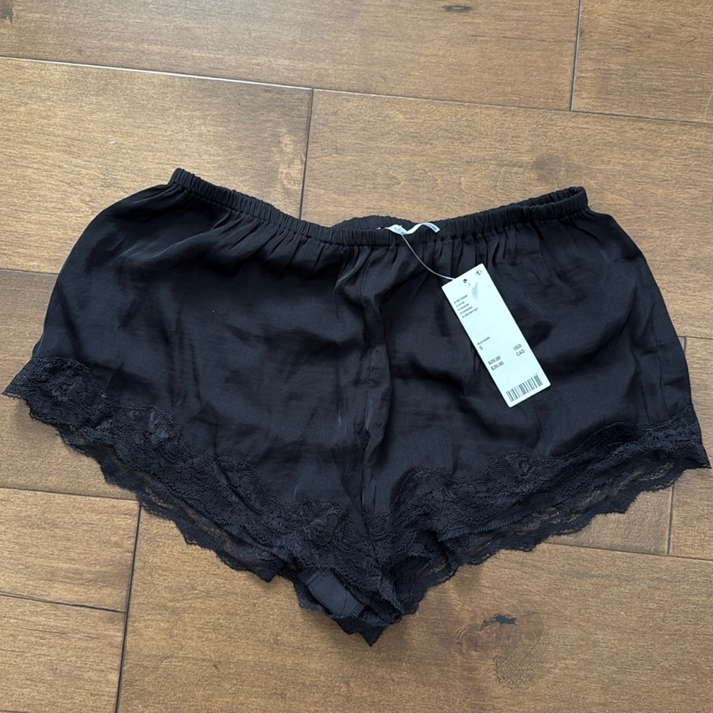 Never worn urban outfitters silk sleep shorts